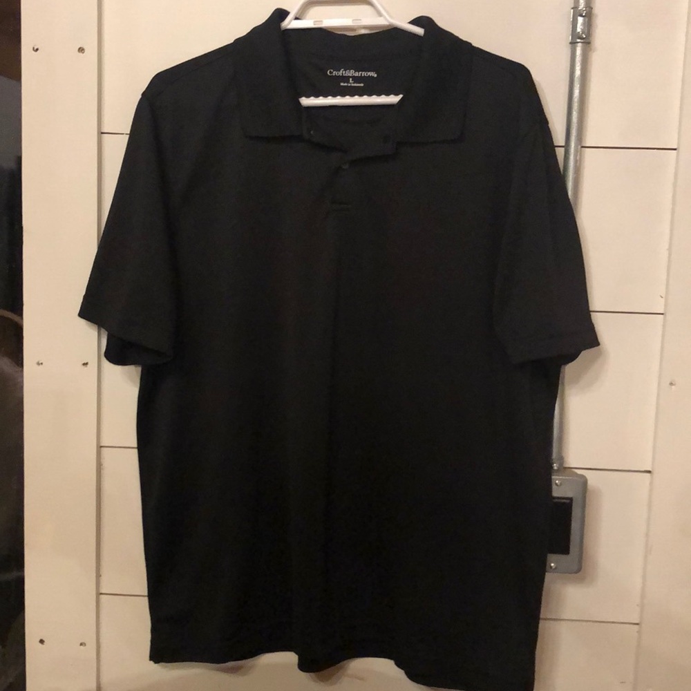 Men’s large golf shirt black